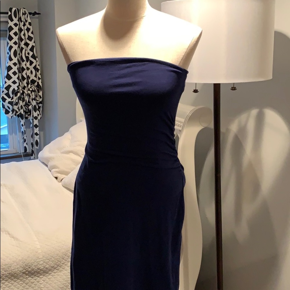 EUC Midi Strapless Dress